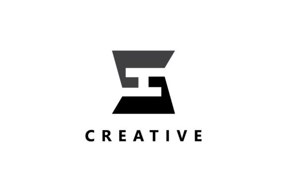 Abstract Initial Letter S and H Logo