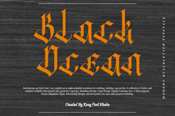Black Ocean: Strategic Typography for Distinct Brand Positioning