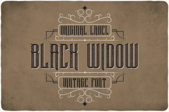Black Widow: Elevate Your Designs with Vintage Blackletter Style