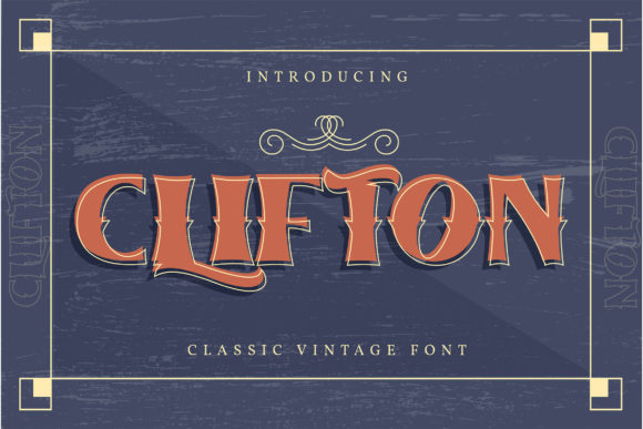 Clifton: Reviving the Bold Aesthetic of Vintage Typography