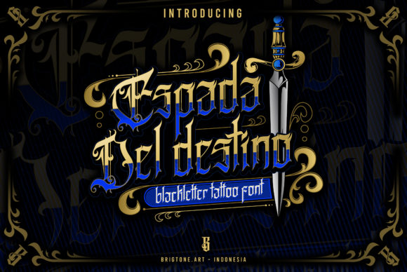 Espada Del Destino: A Bold Blackletter for High-Impact Design