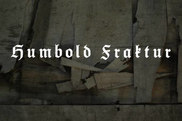 Humbold Fraktur: Elevating Brand Identity with Bold Blackletter