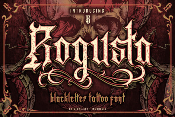 Rogusta: Elevating Formal Design with Bold Blackletter Authenticity