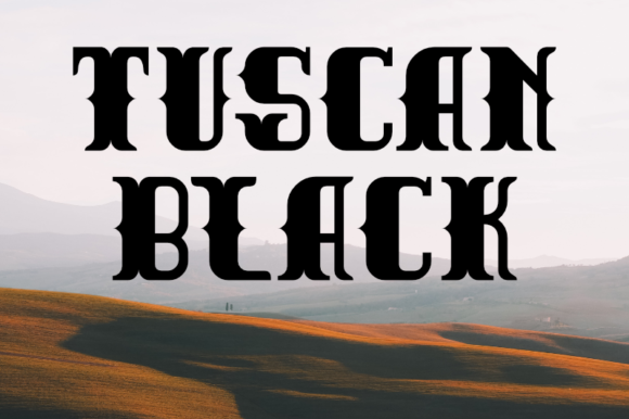 Tuscan Black: Bold Typography for High-Impact Design